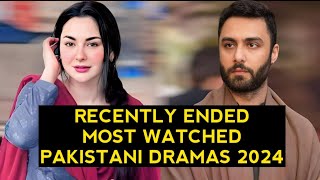 Top 8 Recently Ended Pakistani Dramas 2024 [upl. by Carter]