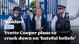 Yvette Cooper pledges crackdown on ‘hateful beliefs’ to counter extremism [upl. by Asher]