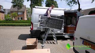 Installatie Zonnepanelen Op De Camper [upl. by Eita]