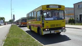 Zlot zabytkowych autobusów w Bydgoszczy 2022 Uroczysta parada [upl. by Jenna]