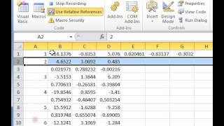 Using Relative Reference when Recording an Excel Macro [upl. by Iruahs137]