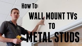 How to Wall Mount a TV to Metal Studs [upl. by Hanley]