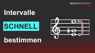 Intervalle SCHNELL bestimmen Mit Komplementärintervallen [upl. by Carissa997]