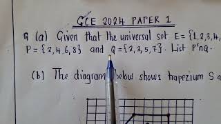 2024 GCE Paper 1  Part 2  Listing a set  Reflection  Matrices [upl. by Illek]