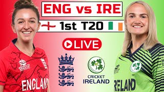 England Women VS Ireland Women live 1st T20  IR W vs ENG W live  live cricket match today [upl. by Euton]