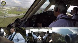 THRILLING Boeing 767 Cockpit MULTICAM Landing in Istanbul by Azerbaijan Airlines AirClips [upl. by Ahsya]