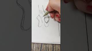 Ako kresliť lepšie špičky baleríny 🩰 artmie drawing drawingtutorial drawingtutorials howtodraw [upl. by Elvah649]