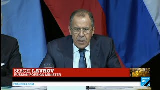 Sergei Lavrov reacts to Paris attacks amp insists on quotneed for international coalition against ISISquot [upl. by Rezzani]