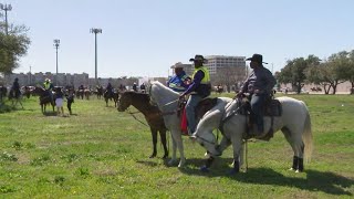 Trail riders arrive in Houston ahead of rodeo [upl. by Philps405]