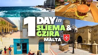 1 DAY in SLIEMA amp GZIRA  Malta  April 2023 [upl. by Correy]