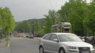 HD Historische Straßenbahn in der Klusstraße Halberstadt [upl. by Eizle]