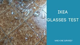 Ikea Glasses Drop Test  2017 [upl. by Eessej]