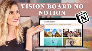 NOTION  Como criar um VISION BOARD no Notion TUTORIAL [upl. by Eniluj]