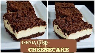 Curd Cocoa Cheesecake  Kakavinis varškės pyragas [upl. by Elbam989]