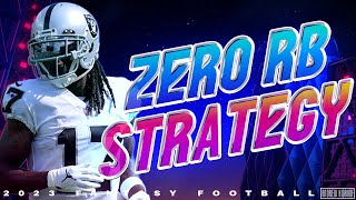 2023 Fantasy Football  Zero RB Draft Strategy [upl. by Repmek482]