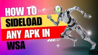 How to sideload any apk in WSA Windows subsytem for andriod [upl. by Nosreme]