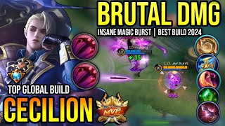 CECILION BEST BUILD 2024  TOP GLOBAL CECILION GAMEPLAY  MOBILE LEGENDS✓ [upl. by Assin]