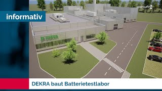 DEKRA baut Batterietestlabor  Testzentrum Klettwitz wächst  Brandenburg Jounal [upl. by Neri]