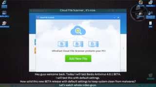 Baidu Antivirus 4 BETA Default settings  Test with more links [upl. by Zilef350]