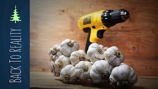 How to Peel Garlic in Seconds with a Drill DIY garlic peeling machine [upl. by Sherburn]