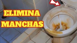 REMEDIO CASERO para limpiar la taza del baño  Como quitar MANCHAS amarillas en la taza del baño [upl. by Yllen]