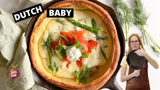 DUTCH BABY 👶🥞 crêpe allemande saumon fumé asperges et sauce hollandaise maison La petite bette [upl. by Nnylhsa171]