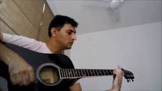 Guitar cover  Satrangi re from movie Wrong side Raju [upl. by Berny531]