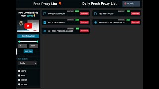 Download Free Proxy List [upl. by Nnewg704]