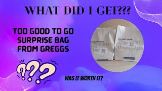 Greggs Too good to go bag [upl. by Ashwin]