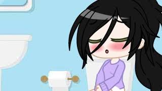 Jane pooping   with toilet view  Gacha poop [upl. by Anawt388]