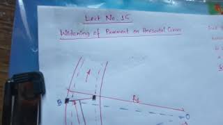 Lect 15 Extra Widening of Pavement on Horizontal curve [upl. by Sina131]