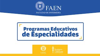 FAEN  Programas Educativos de Especialidades [upl. by Meakem305]