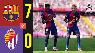 FC Barcelona VS Real Valladolid 70  LALIGA EA SPORTS [upl. by Niven]