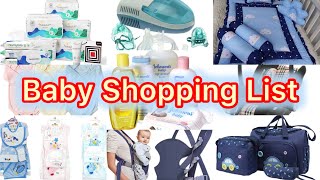 Newborn baby budget shopping list  important essentials list  newborn items must buy [upl. by Anelra]