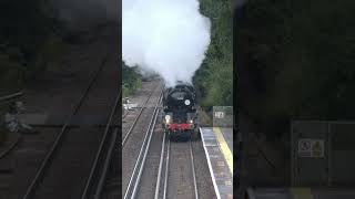 35028 Clan Line at speed through Beaulieu Road  090724 [upl. by Suiluj]