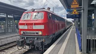 Abfahrt des InterCity 2085 am 28052024 in Augsburg Hbf [upl. by Anada954]