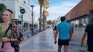 Torremolinos walking tour in the hot evening 3132023 4K [upl. by Yrelav]