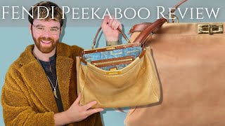 Fendi Large Peekaboo Review  Switch Bags with Me  Fashionphile  What Fits [upl. by Nylessej]