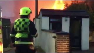 FIRE Major Fire at Cassidy Car Parts Dunleer County Louth [upl. by Taam]