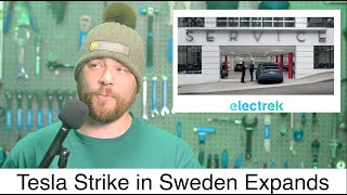 Tesla EV News 11723 Tesla Sweden Strike Snowball• BMW Claims ahead of Tesla• Rivian Q3 Van Open [upl. by Alicea140]