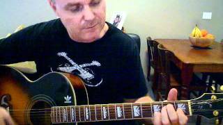 ♪♫ Johnny Cash  Folsom Prison Blues Tutorial [upl. by Haerle]