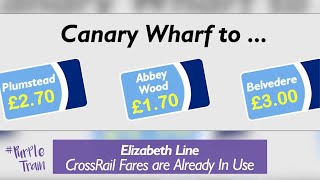 Crossrail Fares are already In Use [upl. by Llerehs669]