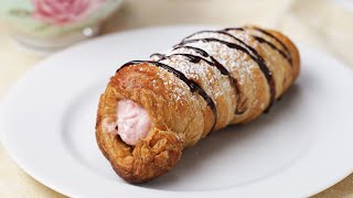 Strawberry CreamStuffed Pastries [upl. by Angie]