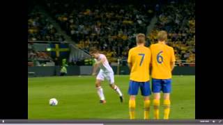 HD Ibrahimovic amazing goal vs England English commentary [upl. by Anerok]