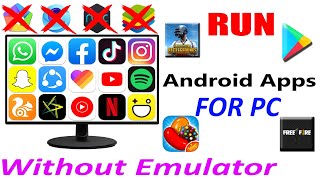 Run Android Apps on Computer  pc mai Android apps Kaise chalaye [upl. by Staford]