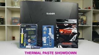 Does The Thermal Paste Matter In a Laptop  4 Paste Showdown [upl. by Gipps]