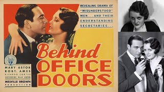 Full movie Behind Office Doors filmnoir precode precodemovies classicmovies classiccinema [upl. by Elime]