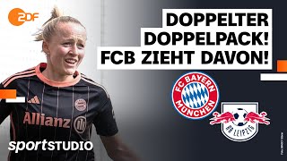 FC Bayern München – RB Leipzig  FrauenBundesliga 16 Spieltag Saison 202324  sportstudio [upl. by Elleinahc]