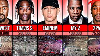 Famous Rappers Biggest Concerts [upl. by Yerffeg]