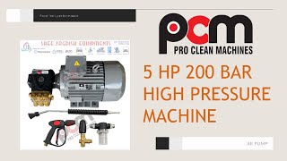 AR 5 HP 200 BAR High Pressure Machine [upl. by Eustasius]